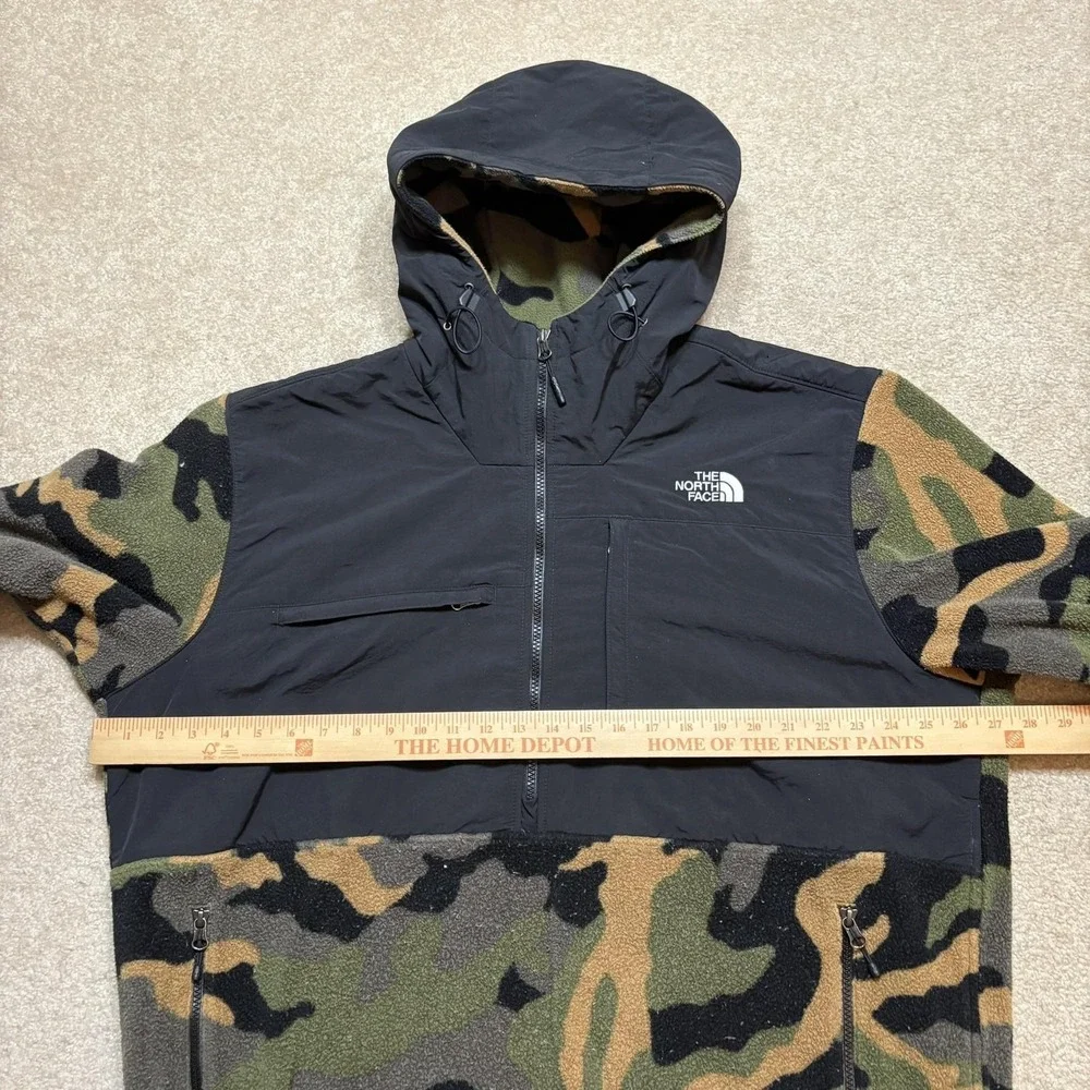 The North Face Denali Jacket Mens 2XL Green Camo‎ Anorak Hooded Gorpcore Winter